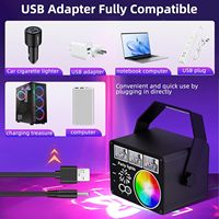 Projecteur laser et de projection USB Pro RGBWA 3-en-1 DMX512/activation sonore/contrôle automatique Rouge Blanc pour événements scéniques/fêtes/clubs