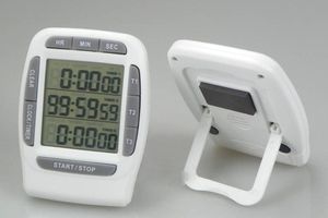 Timer Digitale da <span class=keywords><strong>Cucina</strong></span> Magnetico 99H59M59S a 3 Canali e 3 Gruppi con <span class=keywords><strong>Grande</strong></span> Display LCD e Clip - Product Image 3