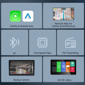 7 "Pantalla táctil 1440P Blackbox inalámbrico Android Auto CarPlay coche estéreo Radio Bluetooth coche camión vehículo comercial 4K cámara de salpicadero - Product Image 4