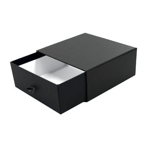 Custom Logo and Size Sliding Drawer Rigid Box Black Gift Box With Drawers for Cosmetic Packaging Box - Product Image 2
