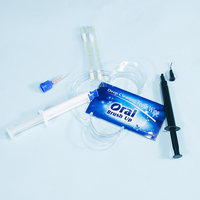 Gel blanchissant pour les dents à usage commercial RIJIE SMILE, efficace et professionnel, saveur menthe, double seringue, 0,1%-38% de peroxyde d'hydrogène
