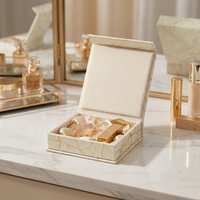 Boîte cadeau de luxe rigide en or avec logo personnalisé pour parfum, emballage cosmétique sur mesure avec doublure en soie pour petites entreprises
