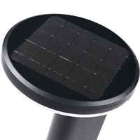 Lumière solaire en aluminium IP65 de borne de conception nouvelle et unique pour l'éclairage extérieur de jardin