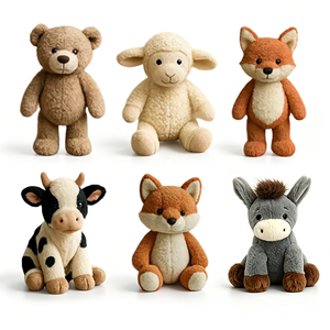 Boneka Hewan Lucu Ramah Lingkungan 25cm Super Lembut, Laris Manis, Hadiah Ulang Tahun Imut untuk Anak Laki-laki Perempuan - Product Image 1