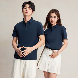 เสื้อโปโลแขนสั้นลำลอง 150 กรัม คอถักแบบเรียบ สีตัดกัน ระบายเหงื่อ แห้งเร็ว ใส่ได้ทั้งชายและหญิง รับสกรีนโลโก้ - Product Image 2