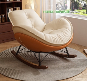 Mecedora de metal ajustable para el hogar, muebles modernos de estilo europeo con panel de <span class=keywords><strong>madera</strong></span> para comedor y dormitorio - Product Image 3