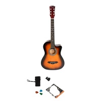 Wholesale Musical Instrument Y-38C Guitar 38 Inch Basswood Plastic Acoustic Guitar