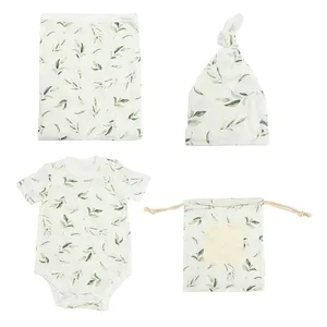 Bamboo Baby Sleepwear Gift Set Organic Baby Clothes Gift Set Sustainable Newborn Clothes Gift Set Eco Friendly Baby Clothes