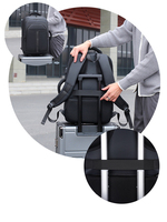Sac à dos pour ordinateur portable imperméable personnalisé avec logo d'entreprise, grande capacité, durable, en nylon, avec port USB