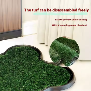 Erschwing liche Kunststoff-Hunde <span class=keywords><strong>training</strong></span> Toilette Einfacher Stil Rasen Urin Töpfchen Pad Becken Simulation Rasen für die Entsorgung von Haustier abfällen 2025 FE - Product Image 2