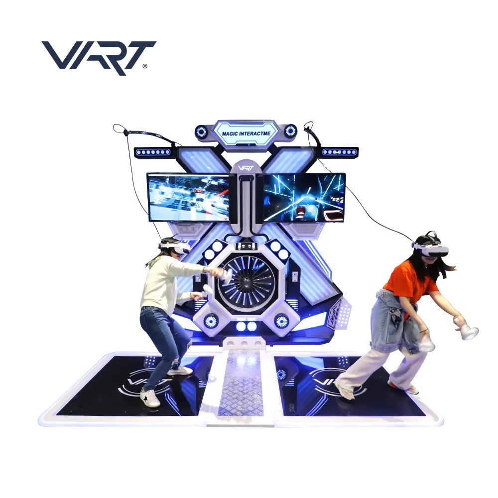 VR Station Arcade Game 2 FPS Virtual Reality Arena 9D Stand Walker Machine VR Walking Platform Standing VR Platoon