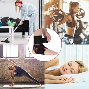 Có Thể Điều Chỉnh Đàn Hồi Mắt Cá Chân Brace Bọc Nén Hỗ Trợ Dây Đeo Mắt Cá Chân Hỗ Trợ Cho Sưng Bóng Rổ Bóng Đá Chạy - Product Image 5