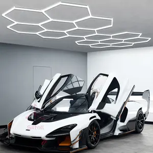 SUEZ 2025 Venda Quente Hexágono levou luz Fábrica Atacado garagem luz hexágono garagem iluminação design - Product Image 3