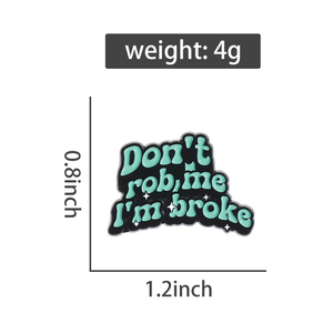 Ne me vole <span class=keywords><strong>pas</strong></span> je suis cassé épingles en émail drôle humoristique et froid blague citations broches revers Badges vêtements bijoux cadeau pour les amis - Product Image 6