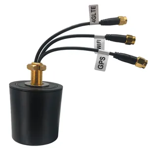 OEM Waterpoof IP66/IP67 3 In 1 Combined Antenna Outdoor Screw Mount WIFI GPS 4G LTE Combo Antenna