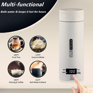 Portable 500ML Water Boiler <b>Kettle</b> Quick Boiling <b>Temperature</b> Water Bottle Stainless Steel USB Power Source for Outdoor Travel Ou - Product Image 2