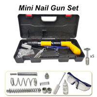 Kit de pistolet à clous manuel en acier inoxydable de qualité industrielle professionnelle, poignée en plastique, pour construction et bricolage, fixation rapide