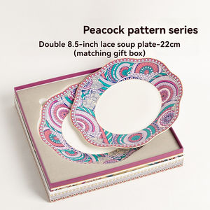 Bouteille d'eau en porcelaine fine, tasse à café, tasses et assiettes en céramique de luxe léger et haut de gamme, exquises - Product Image 5