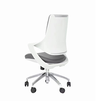 Chaise de bureau pivotante en cuir PU pour ordinateur de travailleur à dos moyen moderne de luxe confortable en vente de gros