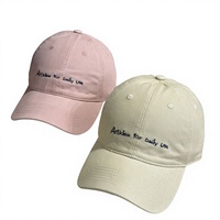 Casquette OEM délavée style Dad Hat, calotte souple, large bord, grande taille pour femme