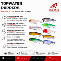 Échantillon Gratuit - Leurre de surface Popperwalkthedoghardlure 7cm 8.5g pour la pêche en mer, leurre pour bar, leurre pour poisson-chat, matériel de pêche en gros OEM