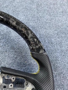 Volante Deportivo de Cuero y Alcántara para <span class=keywords><strong>Mazda</strong></span> <span class=keywords><strong>Speed</strong></span> 3, <span class=keywords><strong>Speed</strong></span> 6, MX5, <span class=keywords><strong>MX</strong></span>-<span class=keywords><strong>5</strong></span> Miata, con Luz LED, Indicador de RPM y Fibra de Carbono - Product Image 5