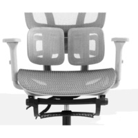 Chaise ergonomique en maille avec repose-pieds rétractable, réglable en hauteur, maille hautement élastique pour salle de conférence, haute qualité