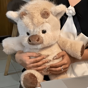 Peluche di Mucca delle Highlands, Morbido e Soffice, in Cotone PP, 45CM, Regalo di Compleanno per Ragazze, Stile Cartone Animato - Product Image 4