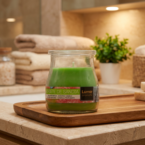 Vela Aromática Moderna Lumar con Aroma a Sandía, con Cera de Parafina en Frasco de Vidrio para Decoración del Hogar, 150 g - Product Image 3