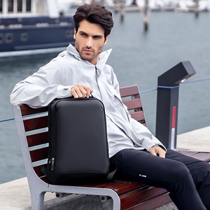 <span class=keywords><strong>Mochila</strong></span> de tendencia de moda Honorisk, <span class=keywords><strong>mochila</strong></span> impermeable de tela de alta calidad para ordenador portátil, bolsa de viaje de negocios expandible con USB - Product Image 2