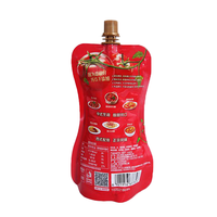Offre Spéciale taille et conception personnalisées pochette de remplissage de liquide de jus pochette à bec jetable sacs d'emballage de boisson pochette d'injection de boisson