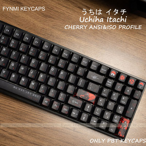Uchiha Itachi Cherry Keycaps Anime ANSI ISO diseño Keycaps 139 teclas 5 Face Dye sublimación Keycaps para MX Switch <span class=keywords><strong>Keyboard</strong></span> - Product Image 3