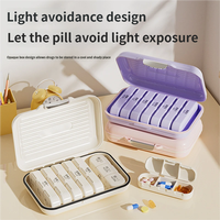 Boîte de rangement médicale portable anti-poussière à plusieurs niveaux, boîte de rangement en plastique, boîte à médicaments, boîtes de rangement, étui à pilules