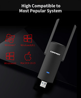 Cartes réseau USB Comfast de haute qualité 1300 Mbps, clé USB Wifi, clé USB AC, chipset Realtek, adaptateur Wifi USB double bande