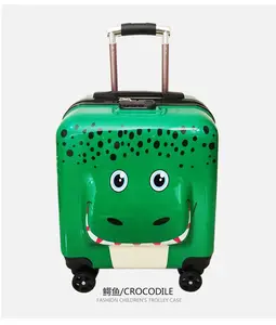 Borsa da viaggio per bambini con Logo personalizzato all'ingrosso a buon mercato con motivo a cartoni animati valigia Trolley con Spinner con materiale per addominali