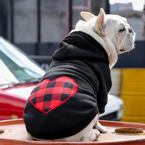 Sudadera con Capucha para Perro Grande, Diseño a Cuadros Rojos y Negros, para Otoño e Invierno, para Perros Grandes y Pequeños, Estilo Pitbull - Product Image 4