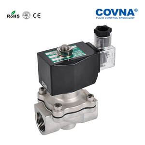 วาล์วน้ำโซลินอยด์สแตนเลสทองเหลืองขนาด 2 นิ้ว COVNA B2Bclearance Sale 220V AC วาล์วโซลินอยด์แก๊ส - Product Image 3