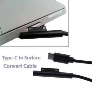 USB-CメスPD充電コネクタ電源アダプタケーブル (Microsoft Surface Pro <span class=keywords><strong>3</strong></span> 4 5 6 Goコンバータラップトップ充電コード用) - Product Image 3