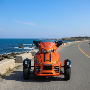 Motocyclette <span class=keywords><strong>Jonway</strong></span> YY400ZD-10 400cc, 4 temps, tricycle à marche arrière, pour adultes, 2 cylindres, rétro, essence, trois roues - Product Image 2