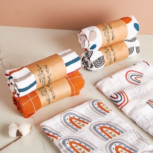 <span class=keywords><strong>2021</strong></span> verde orgánico de algodón de bambú de bebé manta de recibir simple muselina Swaddle Wrap para Primavera Verano/ - Product Image 1