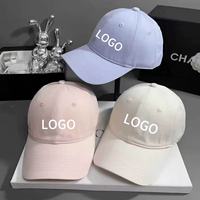 Gorra de béisbol informal con letras bordadas para mujer, sombrero para el sol en colores pastel multicolor