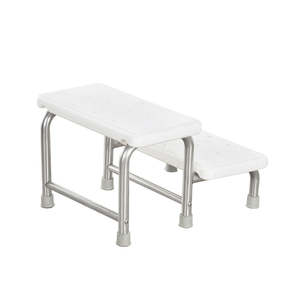 Hôpital durable personnalisé hôpital en acier inoxydable 1/<span class=keywords><strong>2</strong></span> couches repose-pieds <span class=keywords><strong>médical</strong></span> avec/sans plate-forme en caoutchouc - Product Image 4