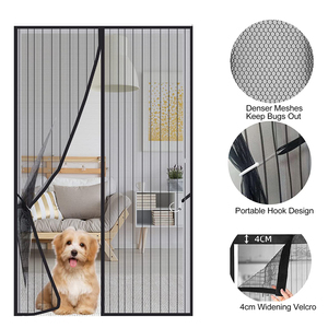 Rideau de porte magnétique en maille à fermeture automatique, <span class=keywords><strong>Partition</strong></span> pour garde les yeux à mains libres, écran de porte en maille - Product Image 3