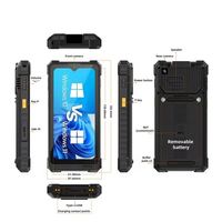 Terminal de données mobiles robuste CENAVA 6,5 pouces W65G IP65 avec processeur Intel et lecteur de codes-barres, compatible 4G 5G, en stock