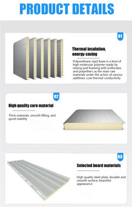 Manufacturer 75mm 100mm Pu Polyurethane <strong>Roof</strong> <strong>Sandwich</strong> <strong>Panel</strong> Prefabricated Metal Wall <strong>Panels</strong> PU <strong>Sandwich</strong> <strong>Panels</strong> For Warehouses - Product Image 6