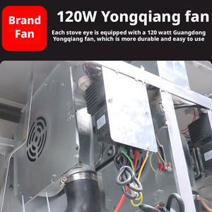 Cuisinière à gaz haute puissance HELAXEN - Spécifique aux restaurants - Certifiée 3C - <span class=keywords><strong>Plaque</strong></span> <span class=keywords><strong>de</strong></span> <span class=keywords><strong>cuisson</strong></span> réfractaire - Facile à nettoyer - Garantie <span class=keywords><strong>de</strong></span> 1 an - Product Image 5