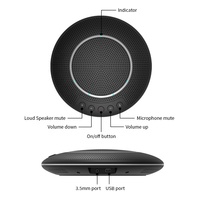 Microphone sans fil à caméra de conférence, micro, utilisation directe au téléphone portable, PC avec câble USB, facile à connexion