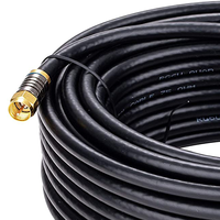 Cable Coaxial RG6 de Alta Calidad, 75 Ohmios, Económico, para Telecomunicaciones, con Blindaje de Aluminio y Trenzado