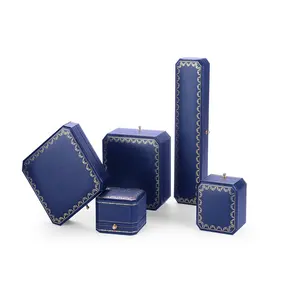 Hot Sale Luxury Plastic Engagement Ring Box Gift Jewelry Packaging Display Type for Packages and Gifts