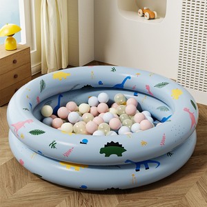 Piscine gonflable ronde en PVC épaissi Ugly Baba Retro pour enfants et nourrissons, usage domestique, design océanique - Product Image 3